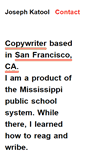 Mobile Screenshot of josephkatool.com